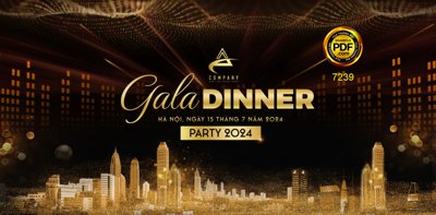 File gốc Thiết kế mẫu Gala dinner party 2024 #4 file PSD (in mica) làm bảng hiệu