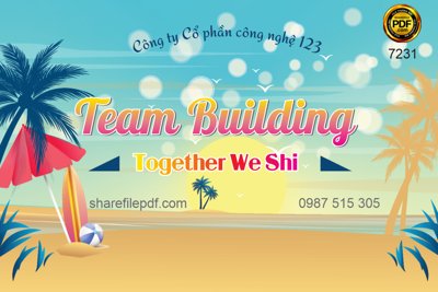 File tranh Thiết kế mẫu team building togather we shi file corel (gốc) chủ đề tĩnh vật
