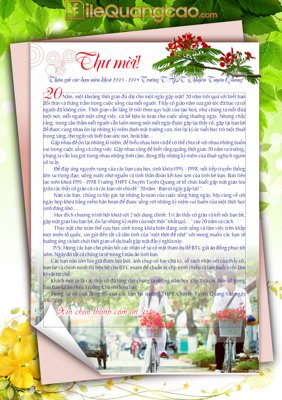 Tải file gốc Thiết kế thư mời họp lớp kỷ yếu niên khóa 1995 file CDR (in không vỡ ảnh)