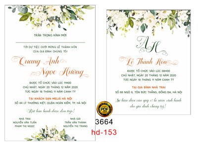 File tranh gốc Thiệp cưới Quang Anh và Ngọc Hương mã phôi HD154 (bản quyền) Filetranh.com