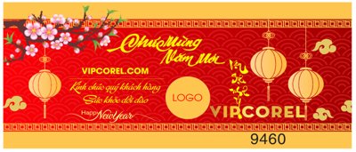 Tải file Thiệp chúc mừng năm mới xuân 2024 vector #14 (gốc) chủ đề hoa sen