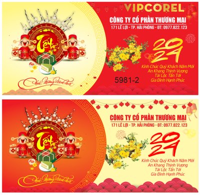 Tải file Thiệp chúc tết xuân Quý Mão 2023 #3 file corel (gốc) in nhanh