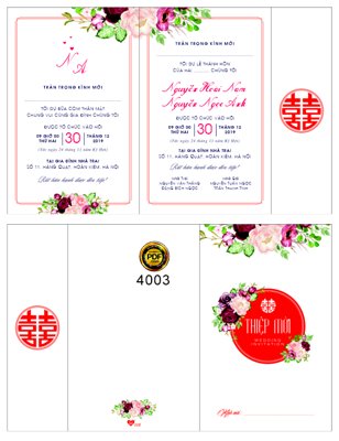 Tải file Thiệp mời Hoài Nam và Ngọc Anh mã HD115 file corel (gốc) chủ đề tôn giáo