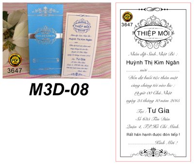 File gốc Thiệp mời sinh nhật bé Kim Ngân M3D-08 file corel (Filetranh.com) Thiệp mời sinh nhật bé Kim Ngân M3D-08 file corel