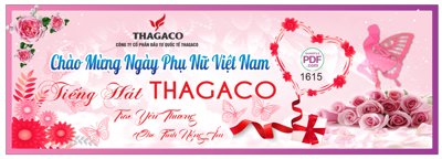 File ảnh Tiếng hát Thagaco - chào mừng ngày phụ nữ Việt Nam file PDF & CDR (gốc) in standee