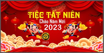 Tải file Tiệc tất niên chào năm mới 2023 #14 file corel (gốc) làm file thiết kế