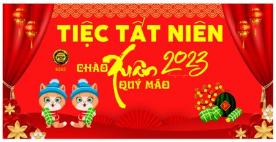 Tải file tranh Tiệc tất niên chào xuân Quý Mão 2023 #64 file corel (gốc) tại Filetranh.com