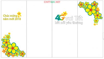 File tranh Trang trí cửa hàng viettel ngày tết Corel (bản gốc) trang trí văn phòng