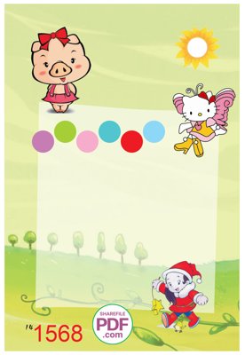 File tranh in trần Trang trí mầm non -Bảng thi đua #1 file PDF & CDR (ảnh gốc siêu nét)