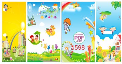 Tải file Trang trí mầm non - biển dọc #5 file PDF & CDR (gốc) làm tranh treo tường
