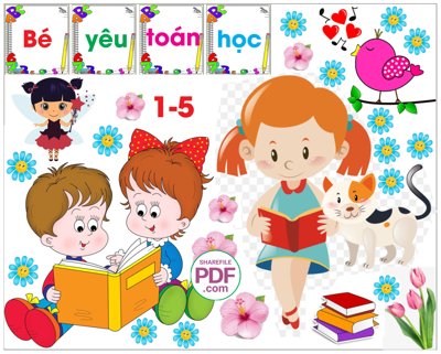 Tải file Trang trí phòng học - Bé yêu toán học file PDF & CDR (gốc) chủ đề hoa sen