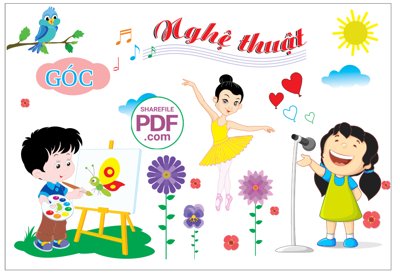 File tranh gốc Trang trí phòng học - Góc nghệ thuật file PDF & CDR (bản đẹp) độc quyền