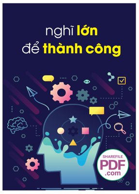 Download file Tranh động lực treo tường "Nghĩ lớn để thành công" file vector PDF (chất lượng in ấn)
