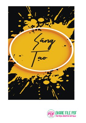 File gốc in ấn Tranh động lực treo tường "Sáng Tạo" file vector PDF chuẩn màu CMYK