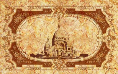 File gốc Tranh 3D giả đá - vân đá - vân đối xứng #9 (in 3D) nghệ thuật