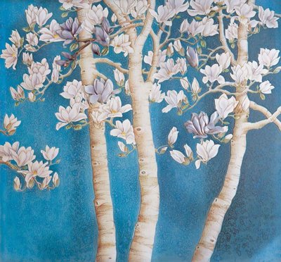 File tranh Tranh dán tường 3D Châu Âu sang trọng #2 (gốc) in trên kính