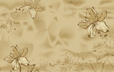 File gốc Tranh dán tường 3D hoa nghệ thuật hiện đại #10 (in lụa) chi tiết cao