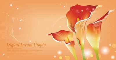 Cung cấp file tranh gốc Tranh dán tường 3D hoa nghệ thuật hiện đại #114 độc quyền