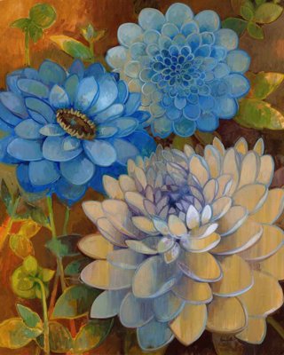 Ảnh gốc Tranh dán tường 3D hoa nghệ thuật hiện đại #72 (siêu chi tiết) để in ấn