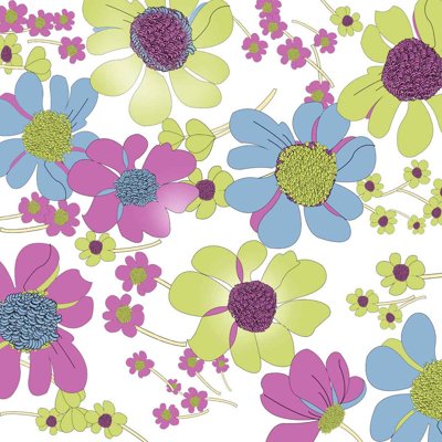 File ảnh Tranh dán tường 3D hoa nghệ thuật hiện đại #81 (gốc) dùng in Pano