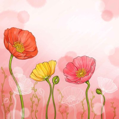 Tải file Tranh dán tường 3D hoa nghệ thuật hiện đại #90 (gốc) chủ đề tôn giáo