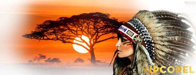 Download file Tranh dán xe tải Cô Gái Thổ Dân file PSD (chuẩn in) chất lượng cao