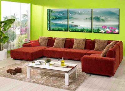 File ảnh Tranh ghép phong cảnh treo tường trang trí phòng #17 (gốc) cho trang trí nội thất