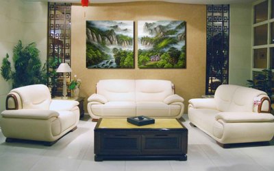 File tranh Tranh ghép phong cảnh treo tường trang trí phòng #33 (bản gốc) in lụa 5D