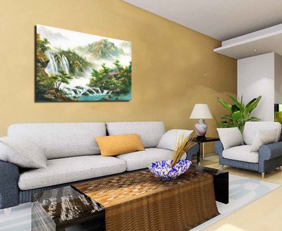 File gốc Tranh ghép phong cảnh treo tường trang trí phòng #39 (in mica) trang trí