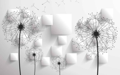 File gốc Tranh hoa nổi 3D - Tranh hoa dán tường 3D #33 (cho in UV) siêu nét