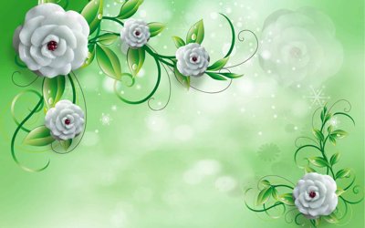 File in trần Tranh hoa nổi 3D - Tranh hoa dán tường 3D #54 (bản gốc) bầu trời