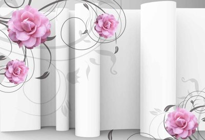 File gốc Tranh hoa nổi 3D - Tranh hoa dán tường 3D #64 (thiết kế) cho in ấn