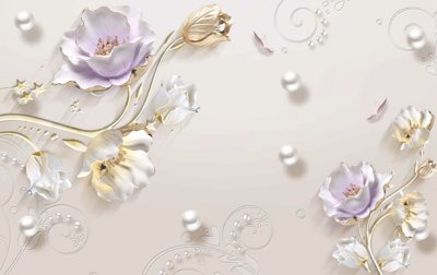 File gốc Tranh hoa nổi 3D - Tranh hoa dán tường 3D #73 (ảnh chi tiết) để in ấn