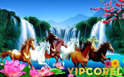 Tải file gốc Tranh ngựa Mã Đáo Thành Công #39 (để in lụa)