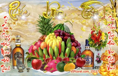 File tranh Tranh phòng thờ, bàn thờ, mâm ngũ quả file PSD 15117 (gốc) in backlit film