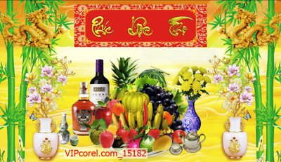Tải file Tranh phòng thờ, bàn thờ, mâm ngũ quả file PSD 15182 (gốc) chủ đề phong thủy