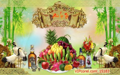 Tải file gốc Tranh phòng thờ, bàn thờ, mâm ngũ quả file PSD 15183 (in khổ lớn) không mờ