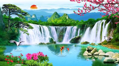 File tranh gốc Tranh phong cảnh Sơn Thủy Hữu Tình đẹp #21 (bản quyền) độc đáo