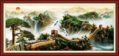 File tranh Tranh phong cảnh Sơn Thủy Hữu Tình đẹp #52 (gốc) chủ đề con người