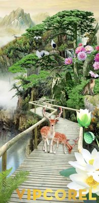 Download file Tranh phong thủy 3D - phong cảnh sơn thủy hữu tình #10 (chuẩn in) Tranh phong thủy 3D - phong cảnh sơn thủy hữu tình #10