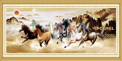Download file Tranh tường Mã Đáo Thành Công - Tranh con ngựa #11 (gốc) cho xưởng in