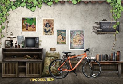 Download file gốc Tranh tường quán cà phê #12 file PSD (in lụa) cao cấp