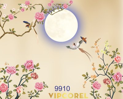 File tranh Tranh tường quán cà phê #28 file PSD (gốc) chủ đề động vật