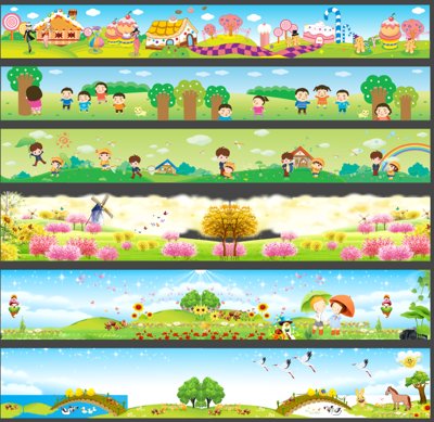 File tranh Tranh trang trí ngang mầm non 2025 file corel (gốc) chủ đề trẻ em