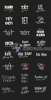 File tranh Typo Tet (2) (gốc) chủ đề thiên nhiên