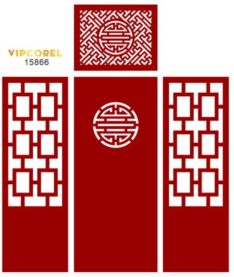 Download file gốc Vách CNC ốp tường sau bàn thờ #88 file corel (in mica) logo