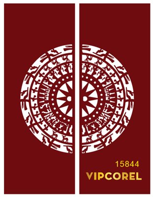 File tranh Vách ngăn CNC họa tiết trống đồng file corel (bản gốc) in lụa 3D