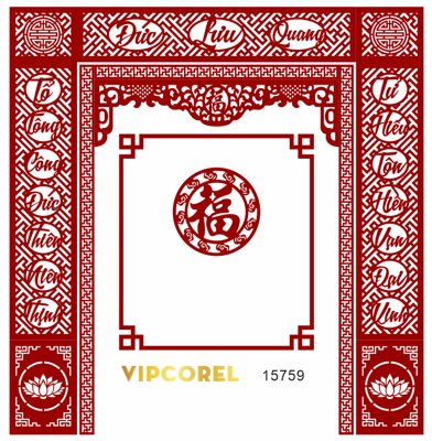 File gốc Vách ngăn CNC phòng thờ #11 - Đức Lưu Quang (in ấn) màu sắc trung thực