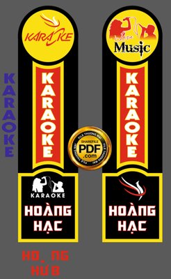 File gốc [VIP] Biển quảng cáo Karaok Love music Hoàng Hạc file CDR (phong cách) cổ điển