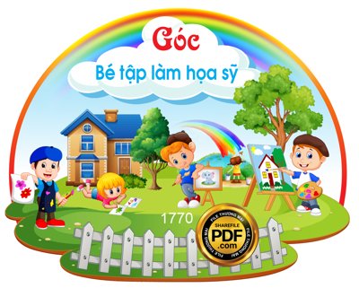 Tải file gốc [VIP] GÓC BÉ TẬP LÀM HỌA SỸ file PDF & CDR (in bạt) quảng cáo